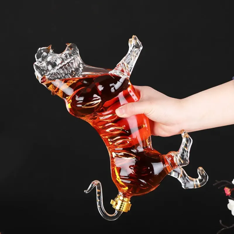 Decanter Globe Set - ขวดเหล้าลูกโลกสร้างสรรค์ขนาด 500/1000 มล. พร้อมโถปราศจากสารตะกั่วของขวัญปาร์ตี้บาร์ครอบครัวสไตล์สัตว์