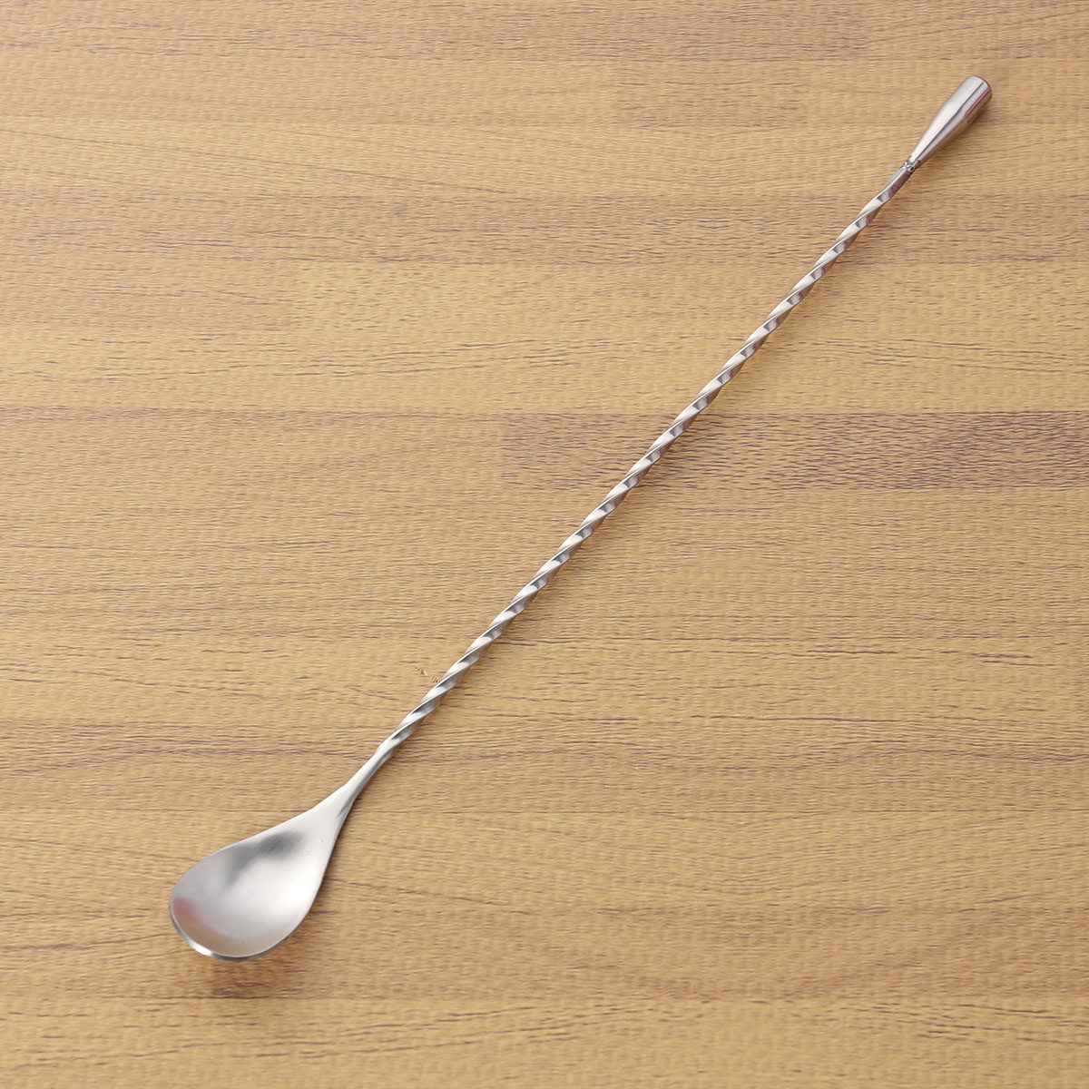 Bar Spoon Twisted - ช้อนบาร์สเตนเลส 304 แบบมีเกลียว สำหรับคนเครื่องดื่ม ช้อนคนชาแบบยาว อุปกรณ์บาร์เทนเดอร์แบบบิดเกลียว