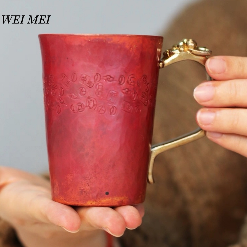 Mule Copper Mug - แก้วกาแฟทองแดงวินเทจทำมือ ทนความร้อน แก้วน้ำมอสโกมิวล์ 250 มล. แก้วน้ำผลไม้