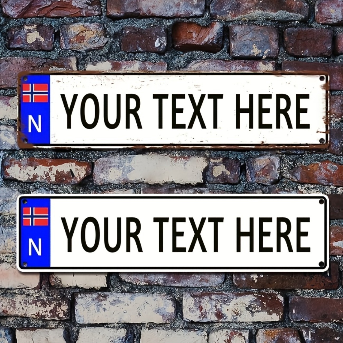 Home Bar Signs - ป้ายโลหะวินเทจสไตล์นอร์เวย์แบบกำหนดเองสำหรับตกแต่งบ้าน บาร์ รถยนต์ และกลางแจ้ง (สำหรับตกแต่งเท่านั้น)