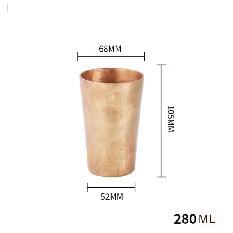 Mule Copper Mug - แก้วมอสโกมิวล์แบบขายส่ง ขนาด 280 มล. แก้วกาแฟเบียร์ทำมือ 100%