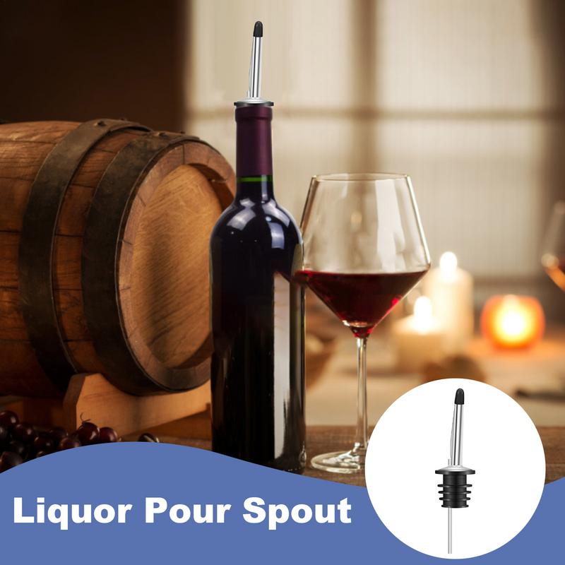 Speed Pourer Cap - ความเร็ว Pourers พร้อมหมวกสแตนเลส Pour Spouts พร้อมฝาครอบกันฝุ่นหยดน้ํามันมะกอก