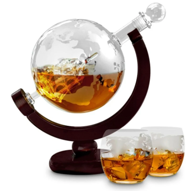 Decanter Globe Set - ขวดเหล้าวิสกี้ทรงโลกแบบปรับแต่งได้