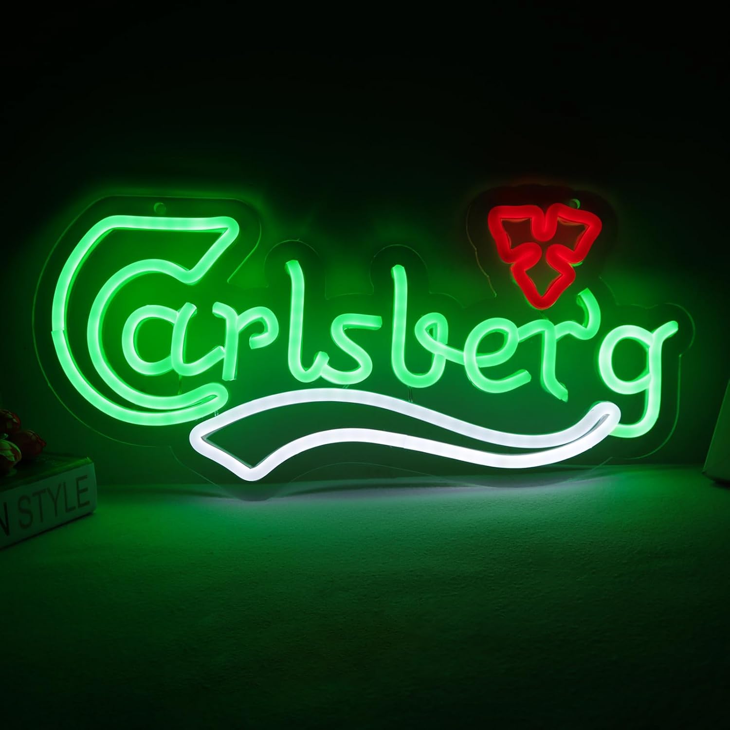 Home Bar Signs - ป้ายไฟนีออนรูปเบียร์ ไฟ LED แบบ USB สำหรับตกแต่งร้านอาหาร