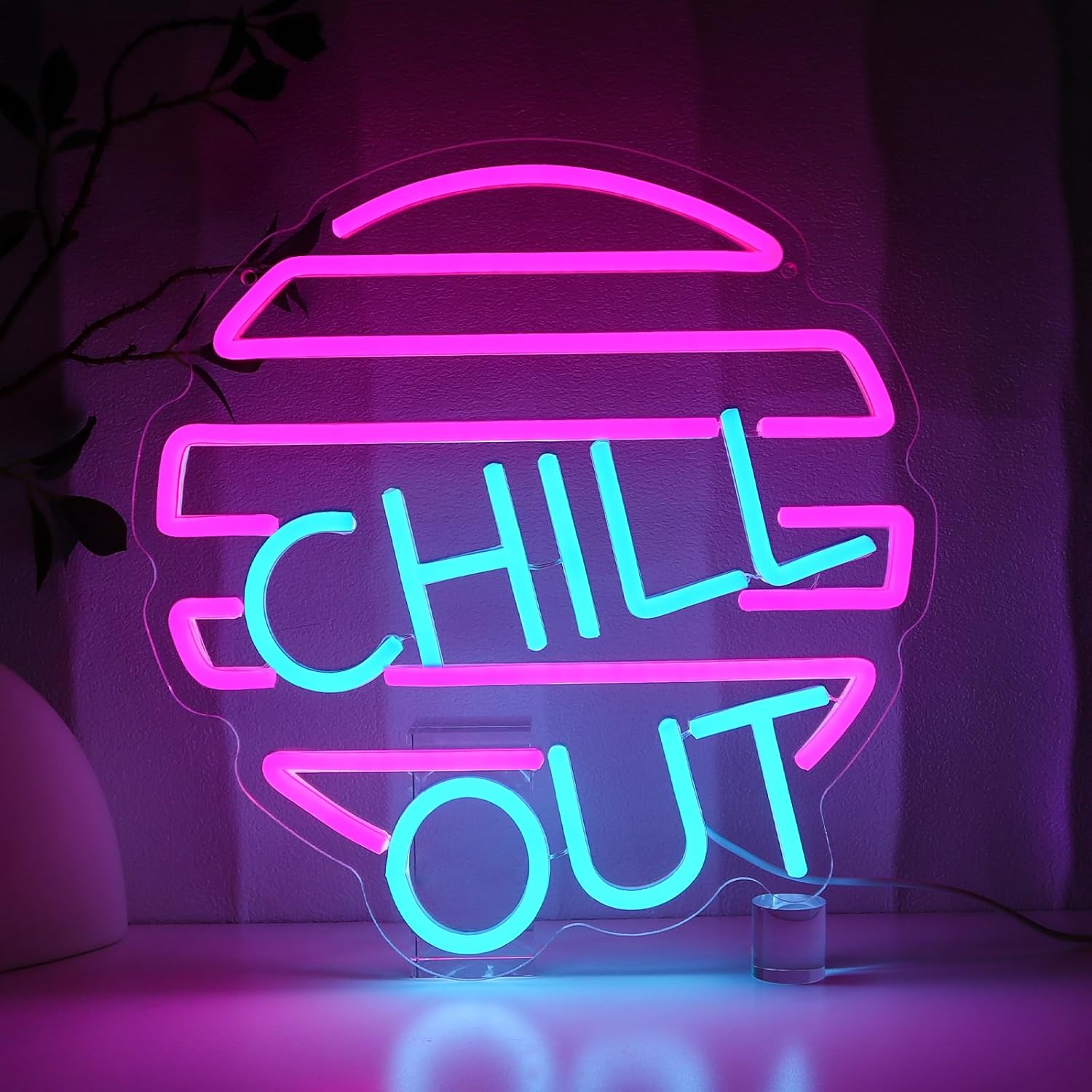Home Bar Lounge - ปากการูปหัวใจชิลล์สำหรับเครื่องตกแต่งฝาผนังเลานจ์ไฟห้องนอนนีออนหรี่แสงได้ห้องเล่นเกมบาร์โรงแรมคาเฟ่การตกแต่งบ้านมนุษย์ถ้ำ