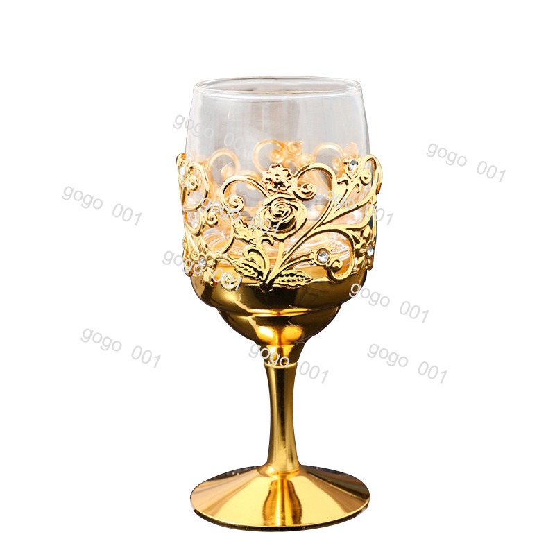 Highball Glass Set - ชุดแก้วเหล้าโลหะและแก้วใส – แก้วช็อตดีไซน์สร้างสรรค์พร้อมฐานวาง กล่องของขวัญทรงสูงสำหรับบาร์ในบ้าน