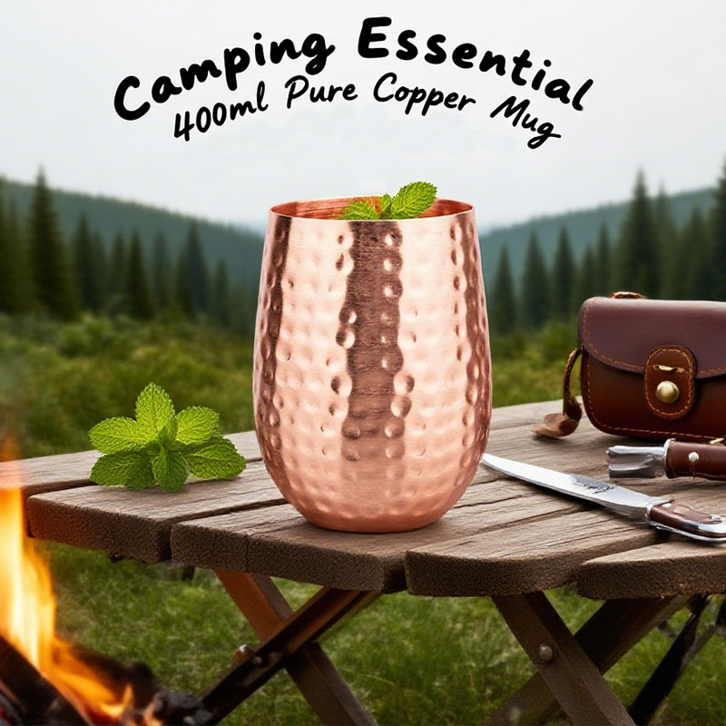 Mule Copper Mug - แก้วมอสโกมิวล์ทองแดงแท้ 100% แก้วเบียร์ทองแดงทนทาน แก้วกาแฟ แก้วนม แก้วทองแดงบริสุทธิ์