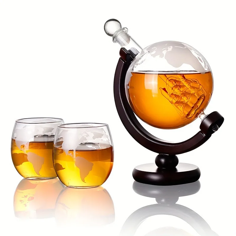 ชุดขวดเหล้าวิสกี้ทรงโลกขนาด 85 - Decanter Globe Set บทวิจารณ์และราคา