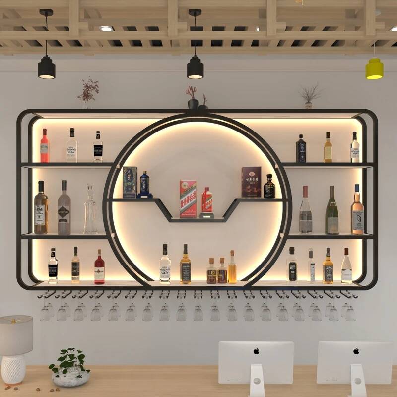 ตู้โชว์ไวน์ ไนท์คลับ ชั้นวางขอ - Home Bar Shelves บทวิจารณ์และราคา