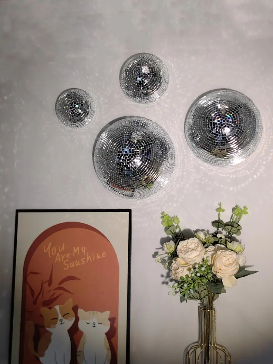 New Wall Disco Ball Mirrored D - Old Fashioned Glass บทวิจารณ์และราคา