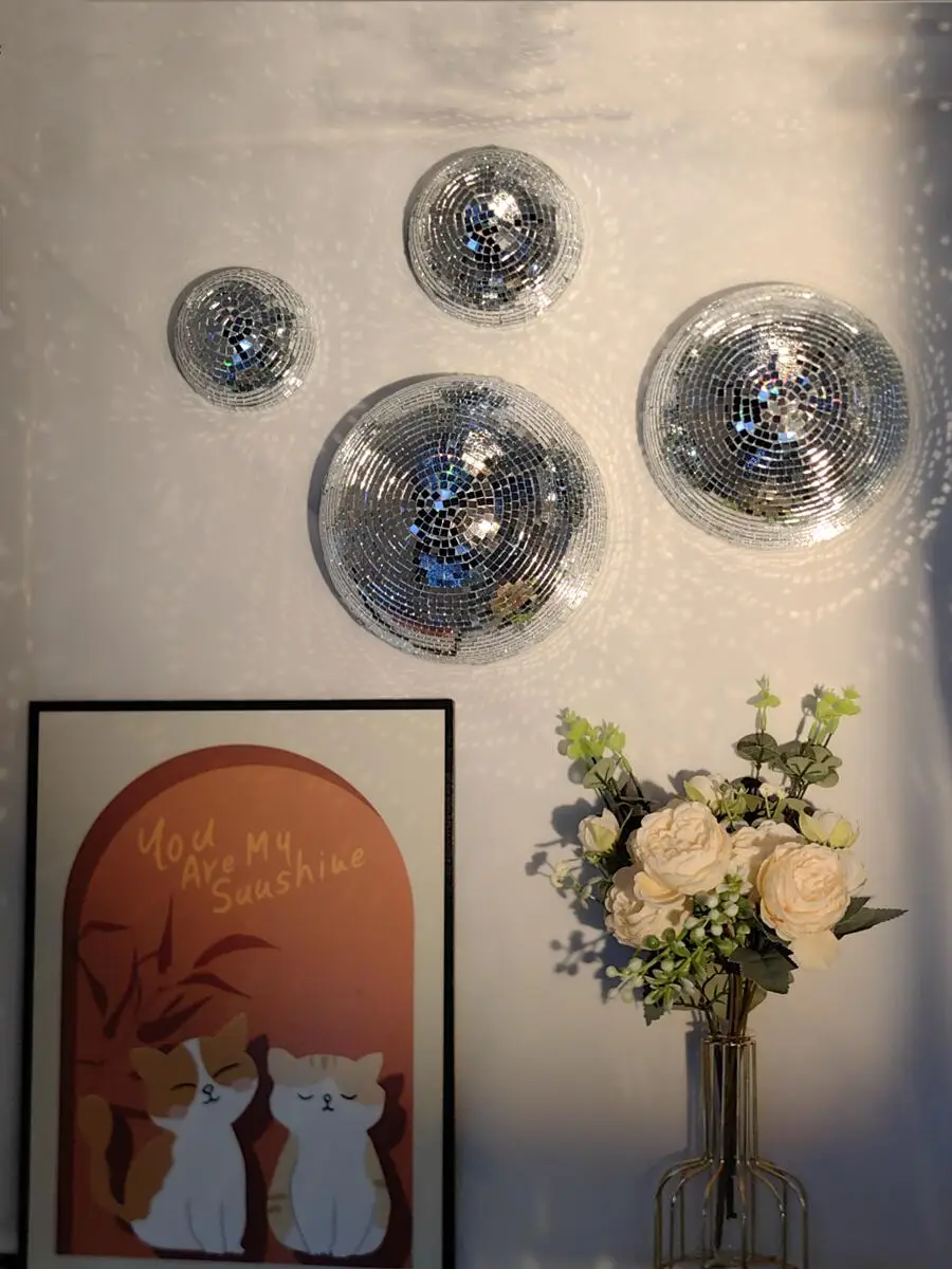 New Wall Disco Ball Mirrored D - Old Fashioned Glass บทวิจารณ์และราคา