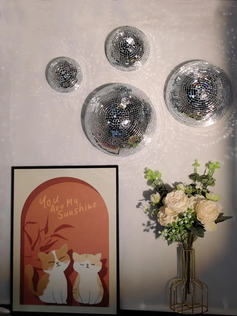 New Wall Disco Ball Mirrored D - Old Fashioned Glass บทวิจารณ์และราคา