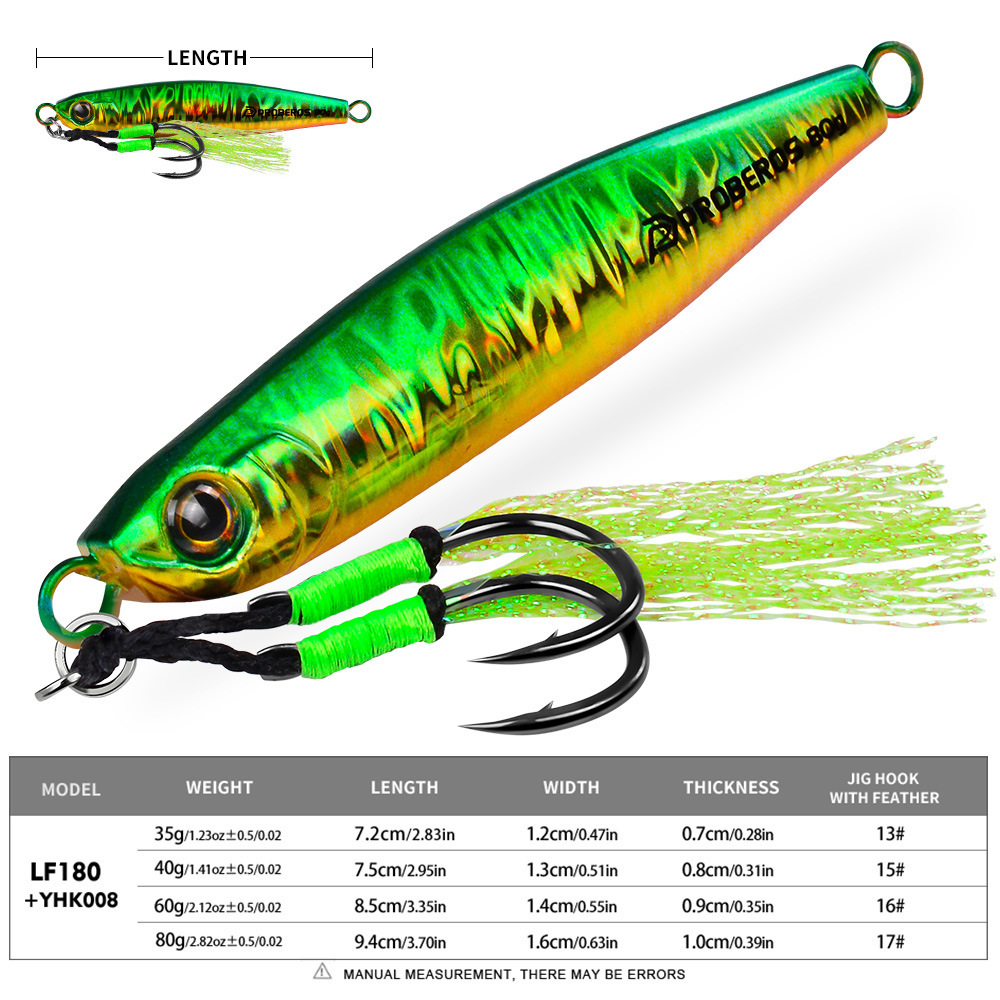 เหยื่อจิ๊กโลหะ LHFSH 35g-80g แ - Jigger Double Sided บทวิจารณ์และราคา