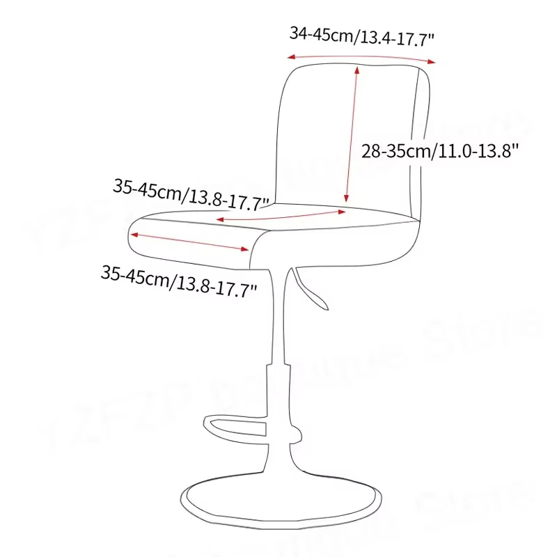 ปลอกหุ้มเก้าอี้บาร์แบบยืด ผ้าแ - Home Bar Seating บทวิจารณ์และราคา