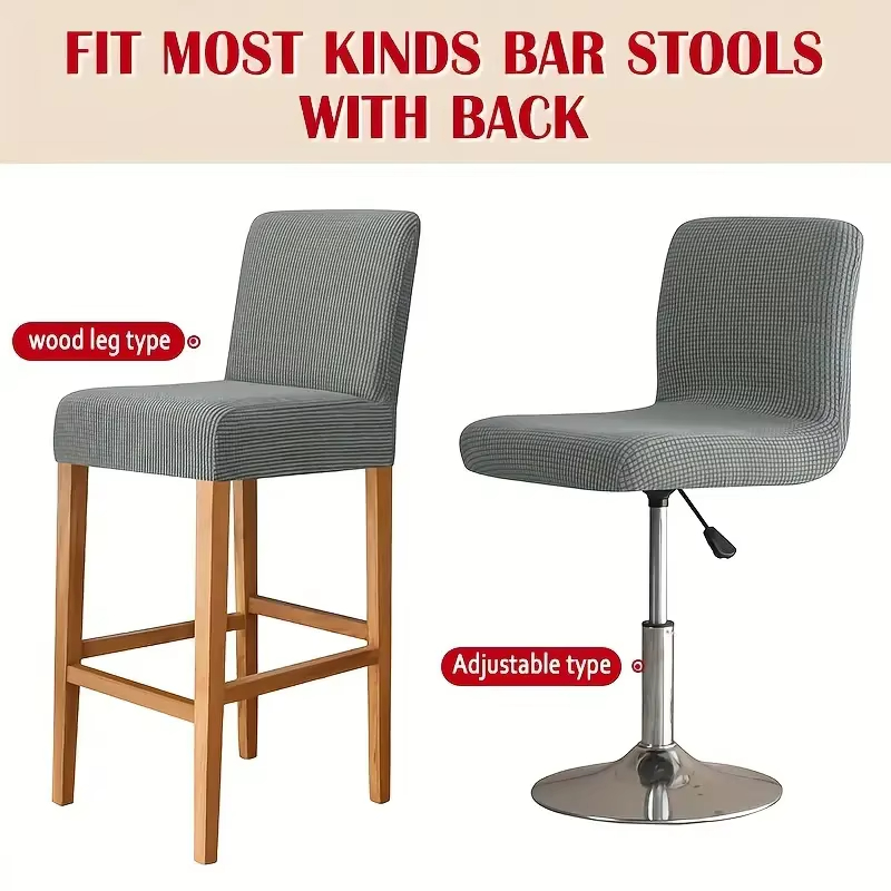ปลอกหุ้มเก้าอี้บาร์แบบยืด ผ้าแ - Home Bar Seating บทวิจารณ์และราคา