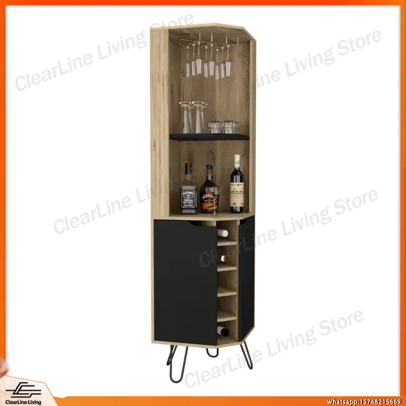ตู้บาร์มุมพร้อมชั้นวางไวน์ในตั - Home Bar Shelves บทวิจารณ์และราคา