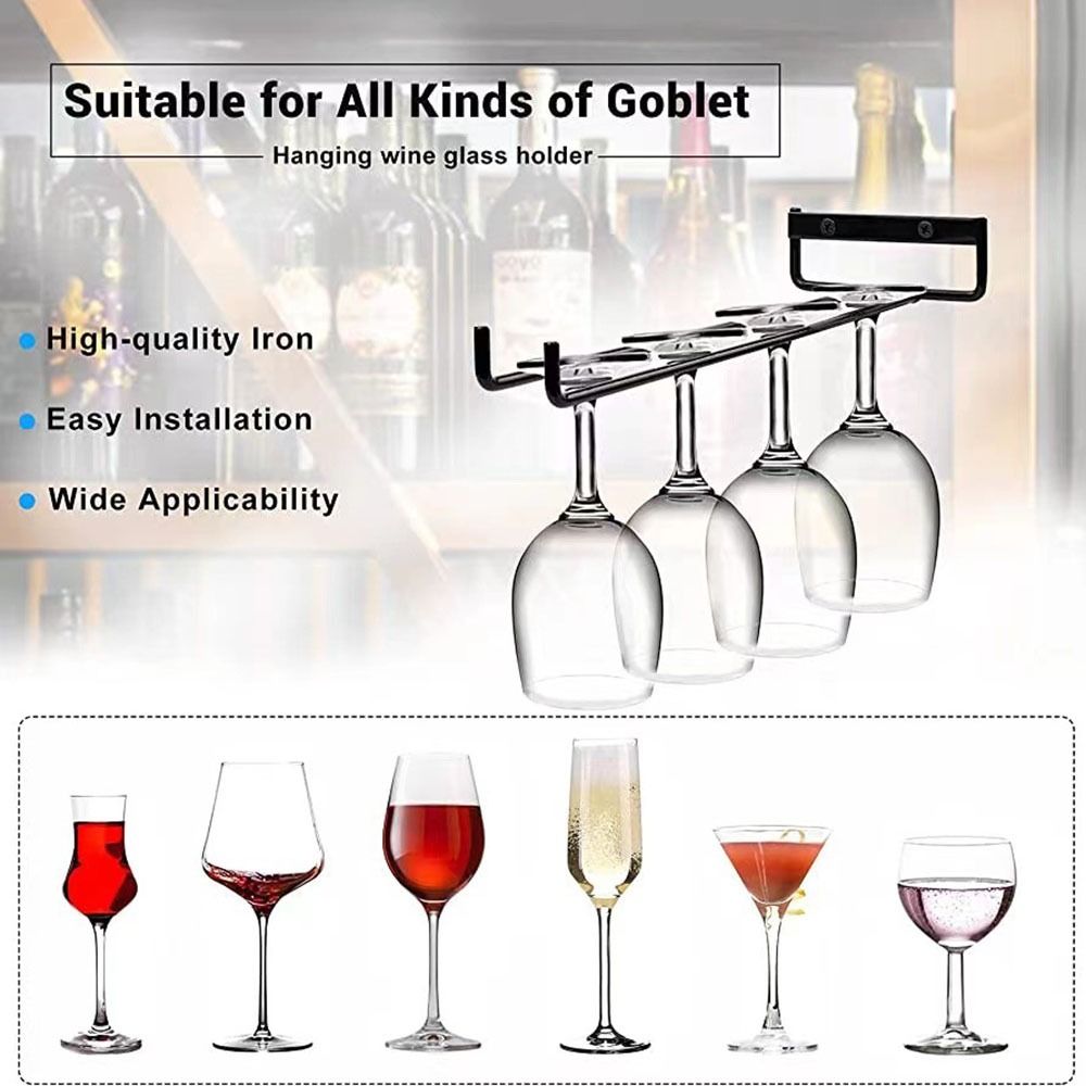ติดผนัง Stemware ผู้ถือแก้วไวน - Home Bar Setup บทวิจารณ์และราคา