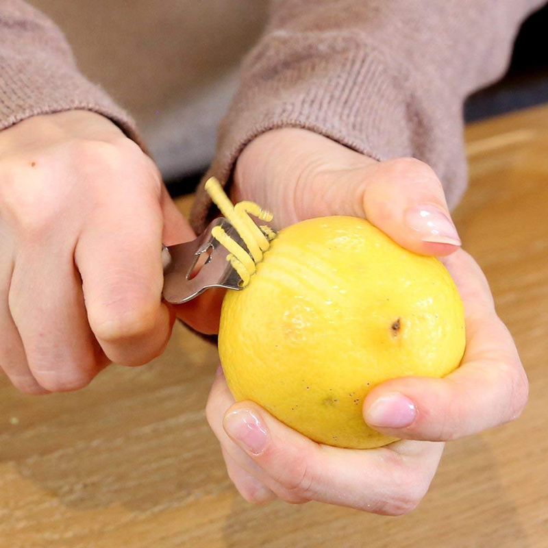 LMETJMA สแตนเลส Lemon Zester เ - Peeler Channel Knife บทวิจารณ์และราคา