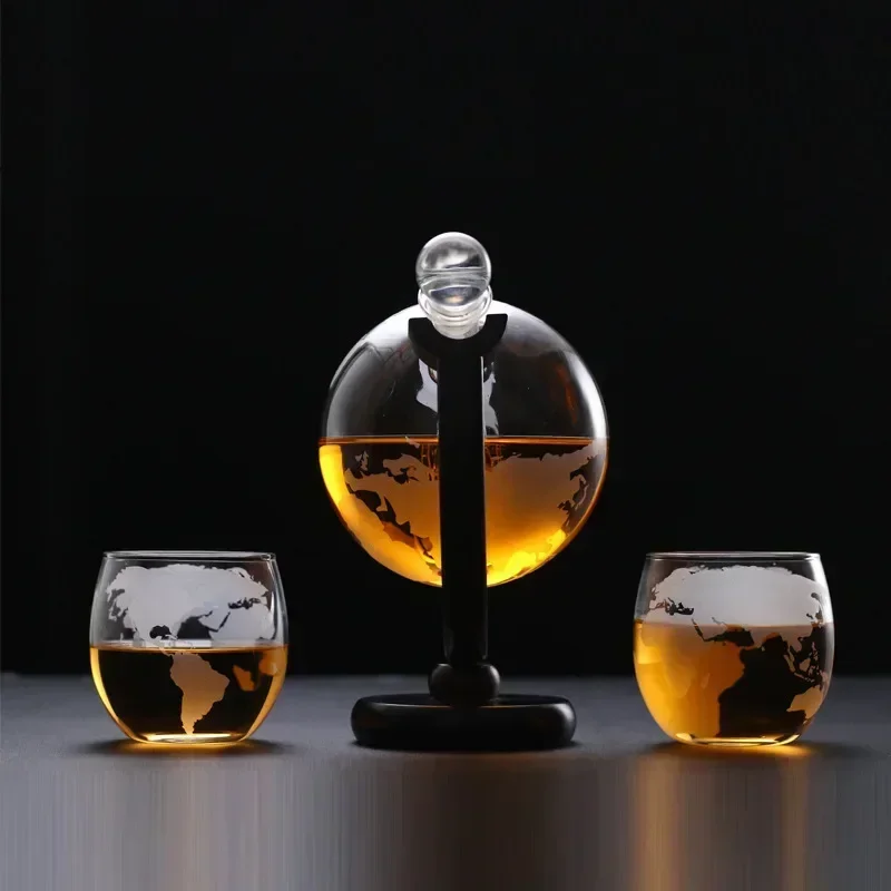 ชุดขวดเหล้าวิสกี้ทรงกลม แก้วคร - Decanter Globe Set บทวิจารณ์และราคา