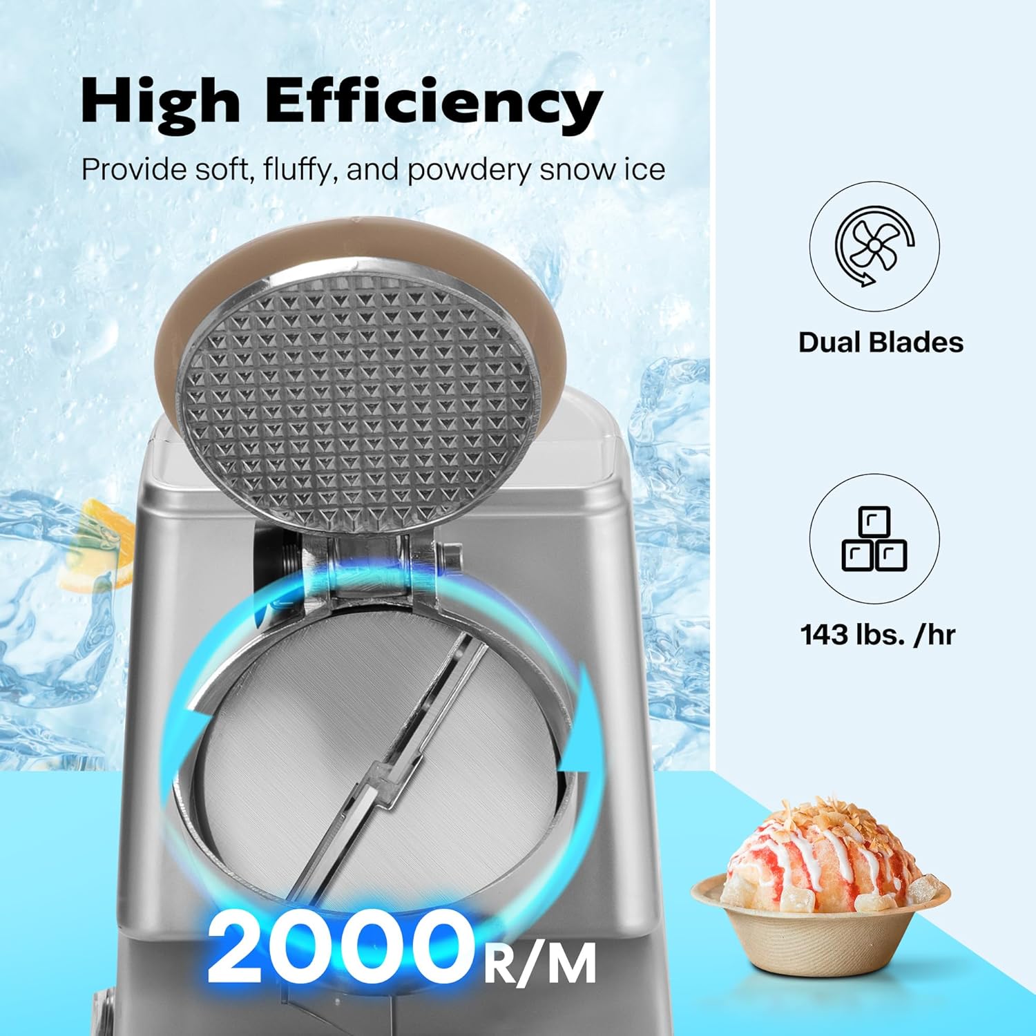 เครื่องบดน้ำแข็งแบบใบมีดคู่ ขน - Ice Pick Pick บทวิจารณ์และราคา