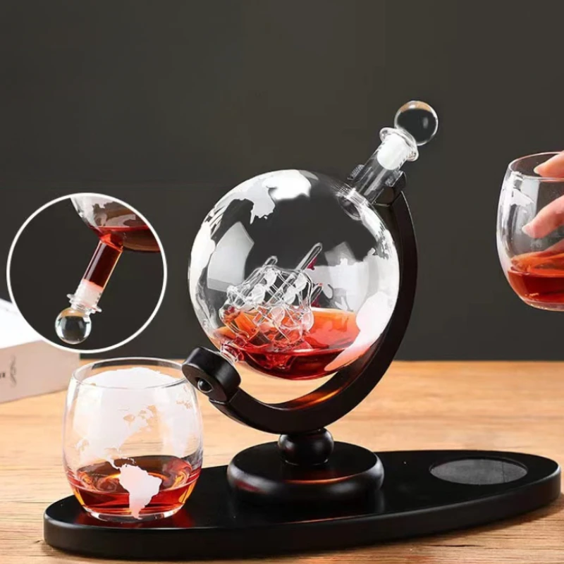 ขวดเหล้าทรงกลมทำจากแก้วบอโรซิล - Decanter Globe Set บทวิจารณ์และราคา