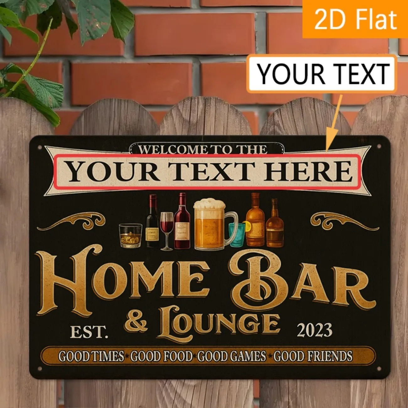 ป้ายโลหะตกแต่งบ้านสไตล์วินเทจแ - Home Bar Signs บทวิจารณ์และราคา