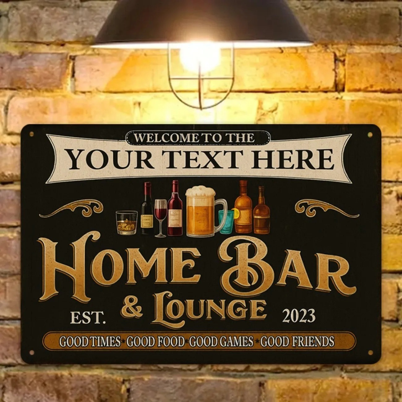 ป้ายโลหะตกแต่งบ้านสไตล์วินเทจแ - Home Bar Signs บทวิจารณ์และราคา