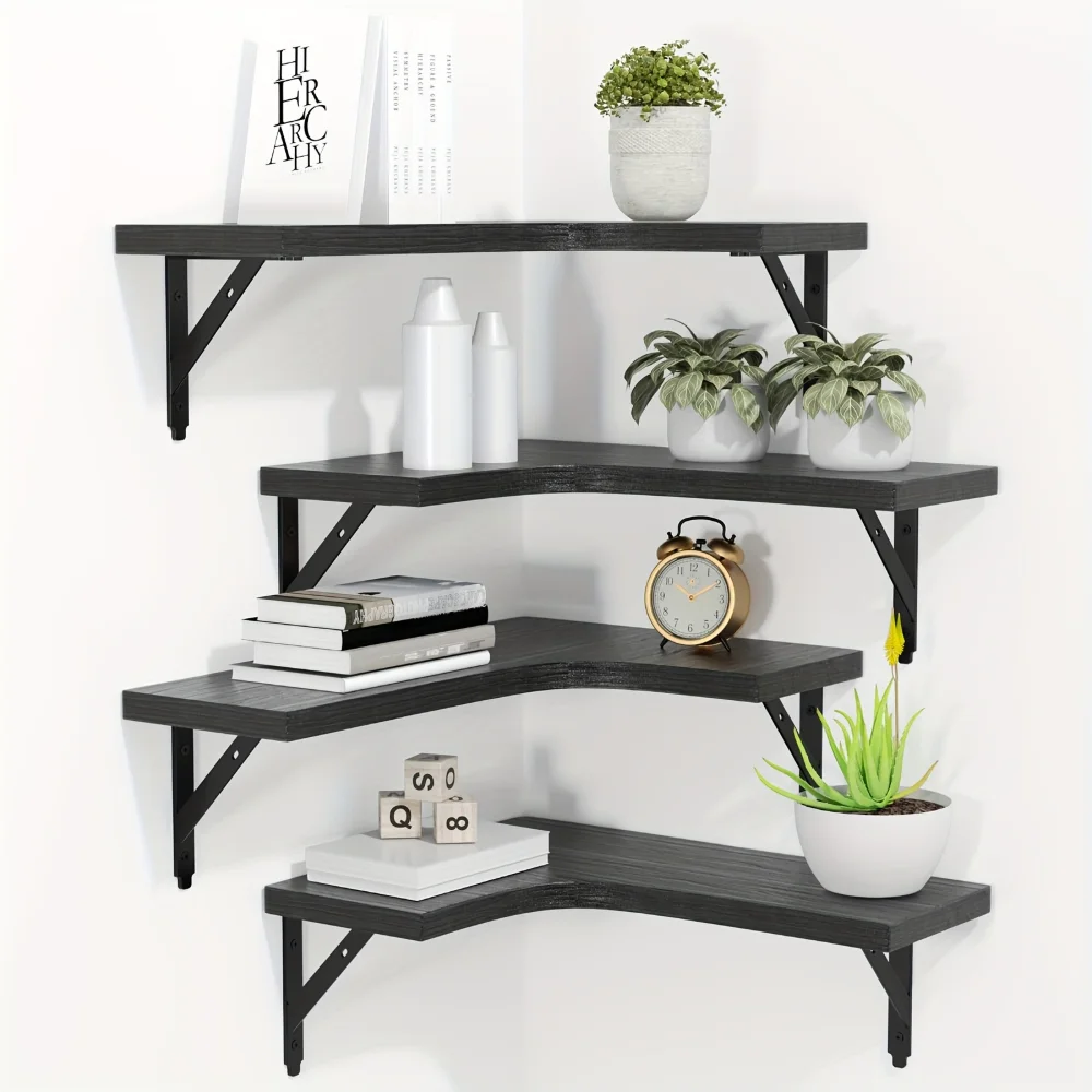 ชั้นวางของติดผนังลายไม้ธรรมชาต - Home Bar Shelf บทวิจารณ์และราคา