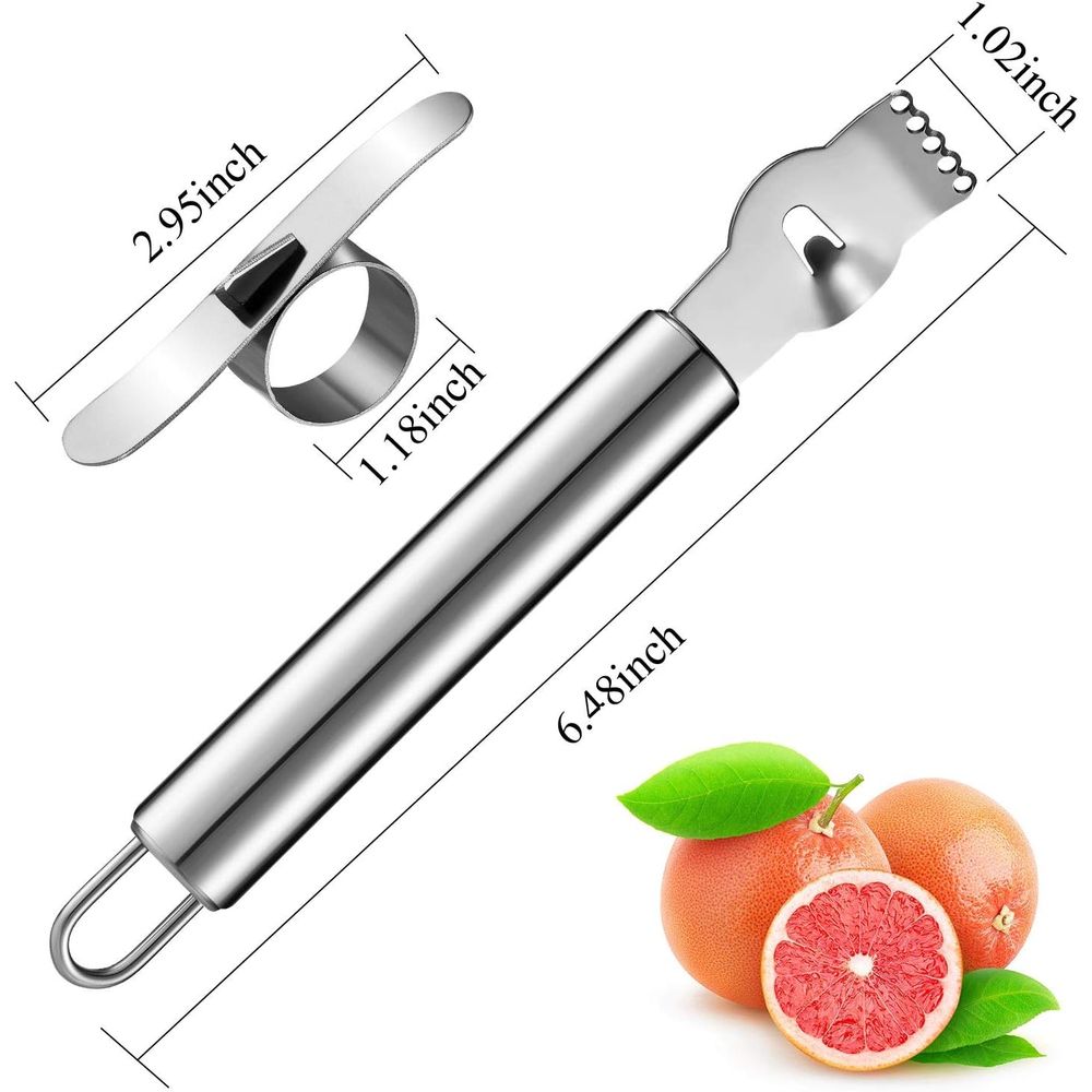 ชุดที่ขูดและปอกเปลือกมะนาวสแตน - Peeler Channel Knife บทวิจารณ์และราคา