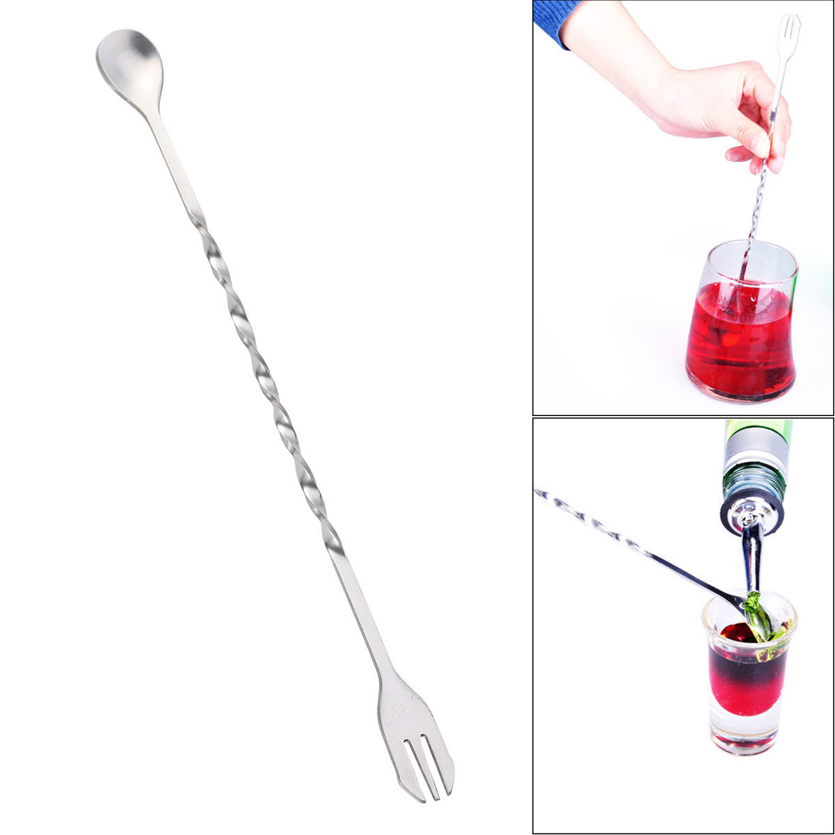 ช้อนสแตนเลส 304 สำหรับค็อกเทล  - Bar Spoon Twisted บทวิจารณ์และราคา