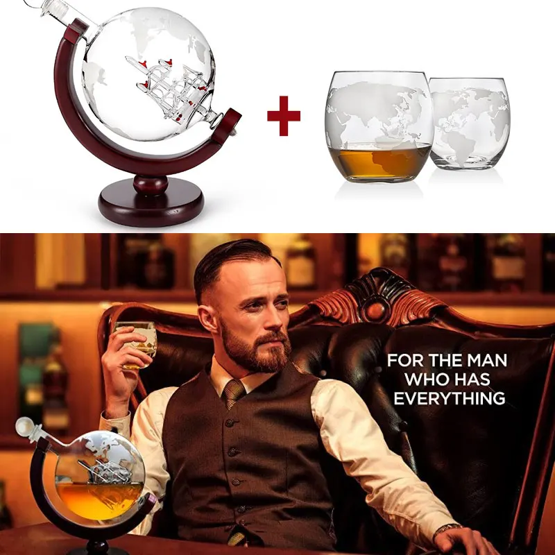 แก้ววิสกี้ชุดคริสตัลลูกโลกเหล้ - Decanter Globe Set บทวิจารณ์และราคา