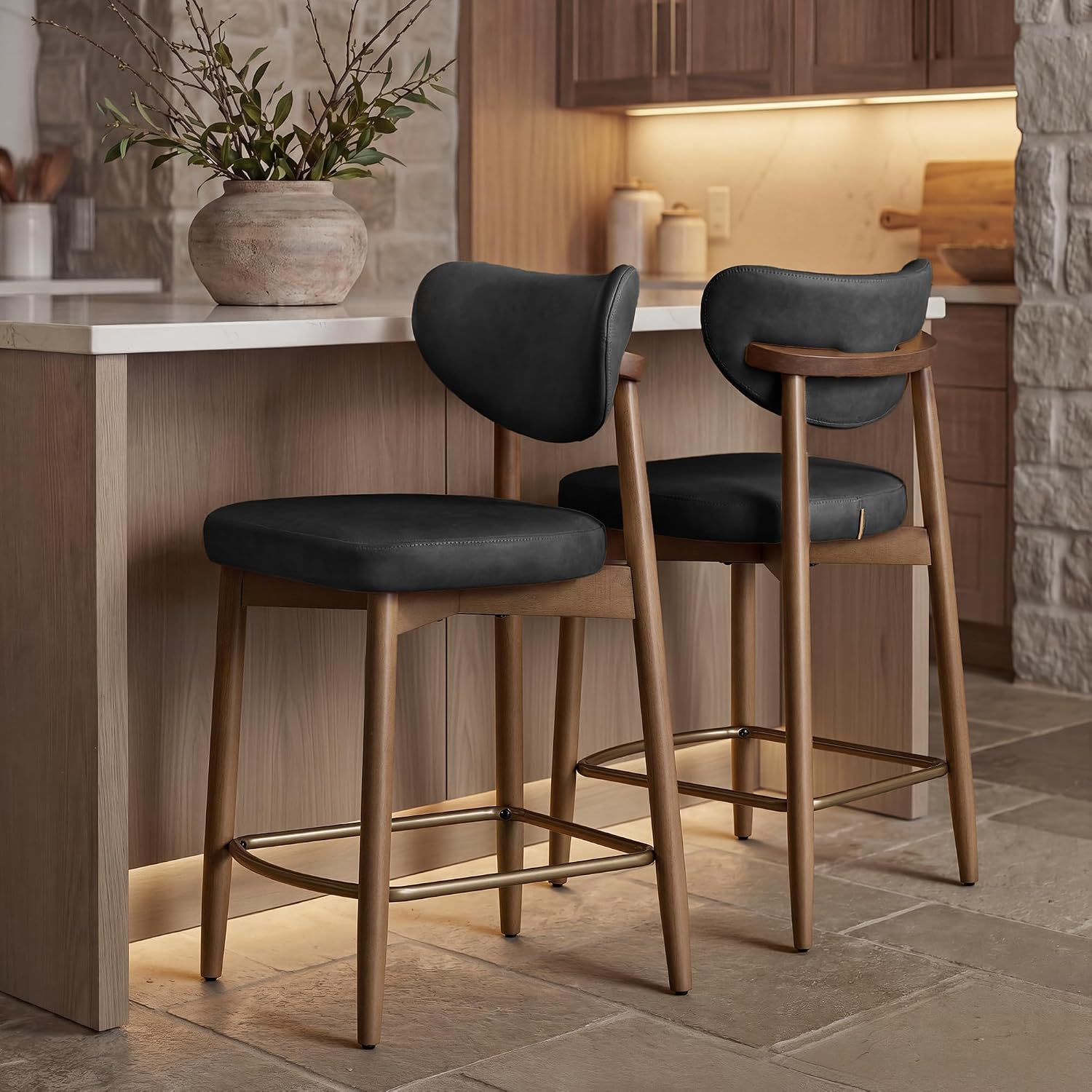 เก้าอี้บาร์ไม้สไตล์โมเดิร์นกลา - Home Bar Seating บทวิจารณ์และราคา