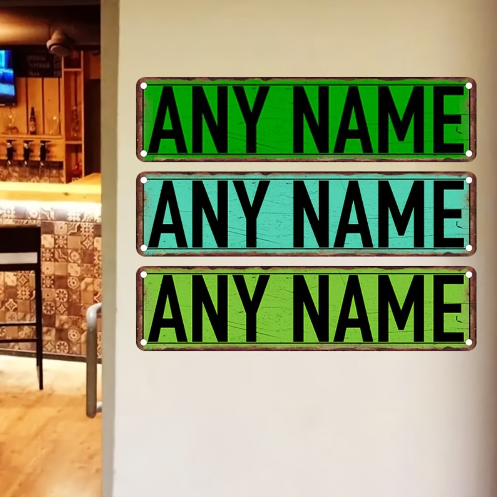 ป้ายถนนอะลูมิเนียมแบบแบน 2 มิต - Home Bar Signs บทวิจารณ์และราคา