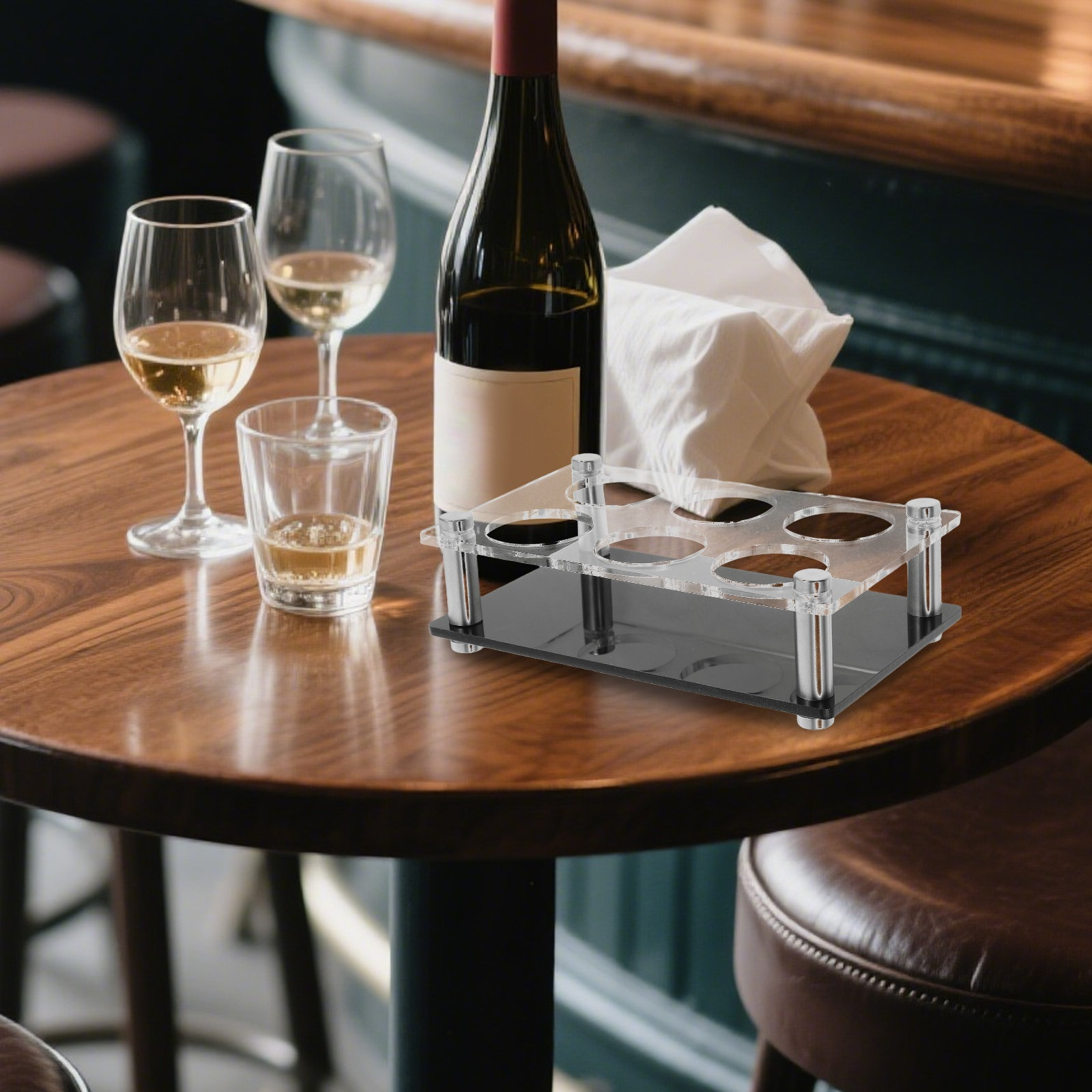 ที่วางแก้วช็อต 6 ช่อง ถาดอะคริ - Home Bar Stand บทวิจารณ์และราคา