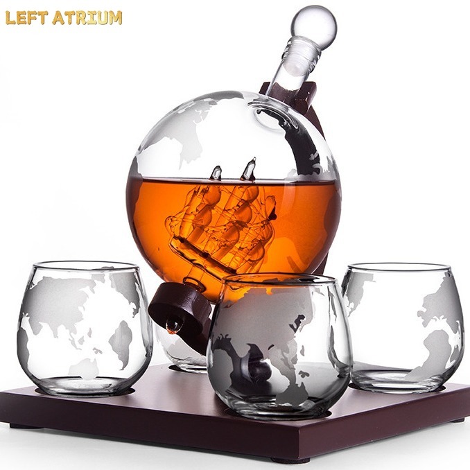 ขวดแก้วทรงกลม, ชุดวิสกี้, ขวดไ - Decanter Globe Set บทวิจารณ์และราคา