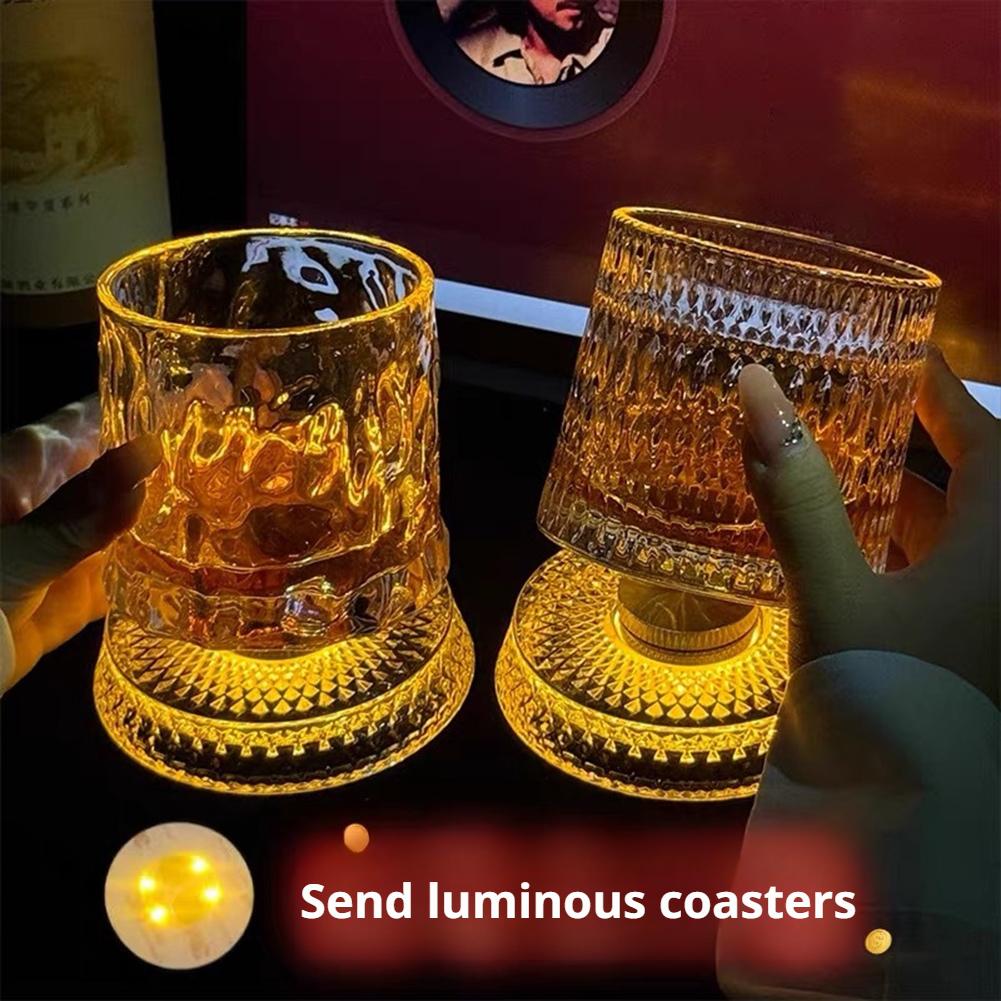 360 °   แก้ววิสกี้หมุนได้พร้อม - Old Fashioned Glass บทวิจารณ์และราคา