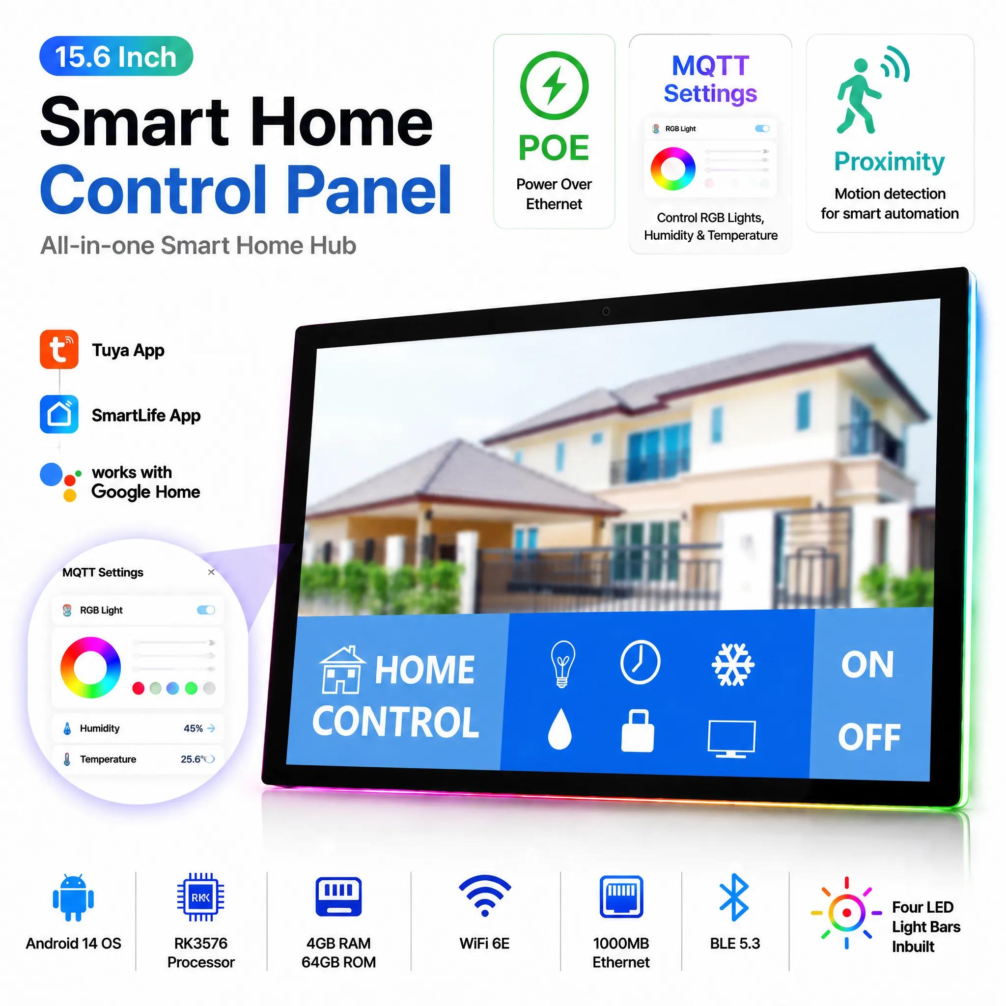 แท็บเล็ตสมาร์ทโฮมติดผนังขนาด 1 - Home Bar Android บทวิจารณ์และราคา