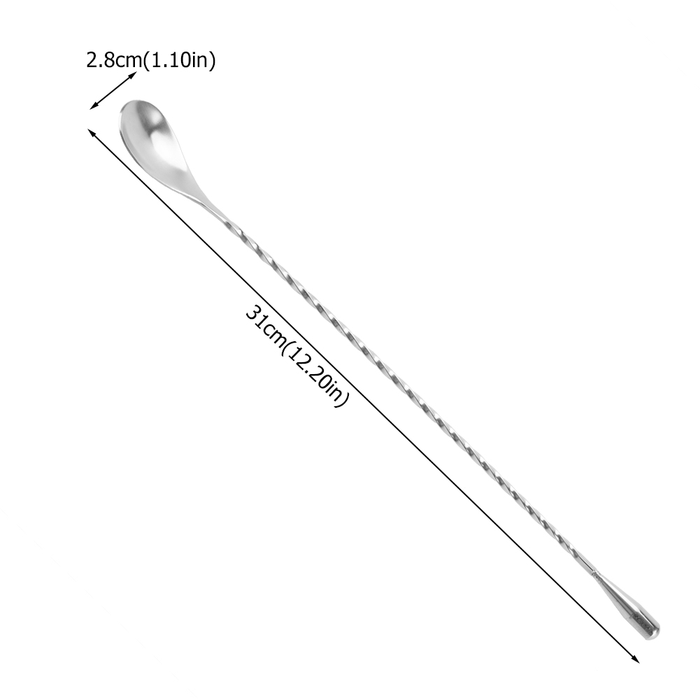 ช้อนสแตนเลสสำหรับผสมเครื่องดื่ - Bar Spoon Twisted บทวิจารณ์และราคา