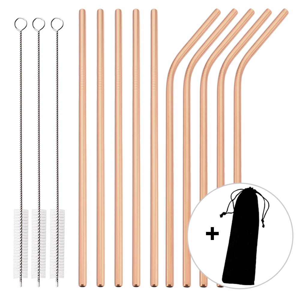 ชุดหลอดดูดน้ำสีโรสโกลด์แบบใช้ซ - Home Bar Setup บทวิจารณ์และราคา