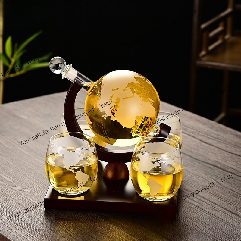 ชุดขวดเหล้าวิสกี้ทรงโลก ดีไซน์ - Decanter Globe Set บทวิจารณ์และราคา