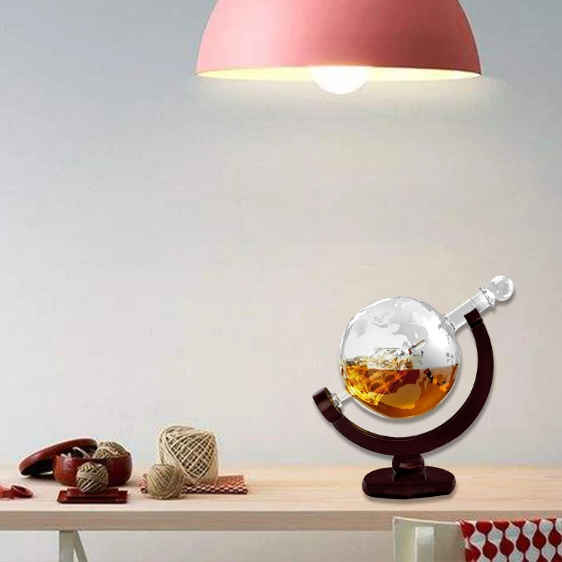 ขวดเหล้าวิสกี้ทรงโลกแบบปรับแต่ - Decanter Globe Set บทวิจารณ์และราคา
