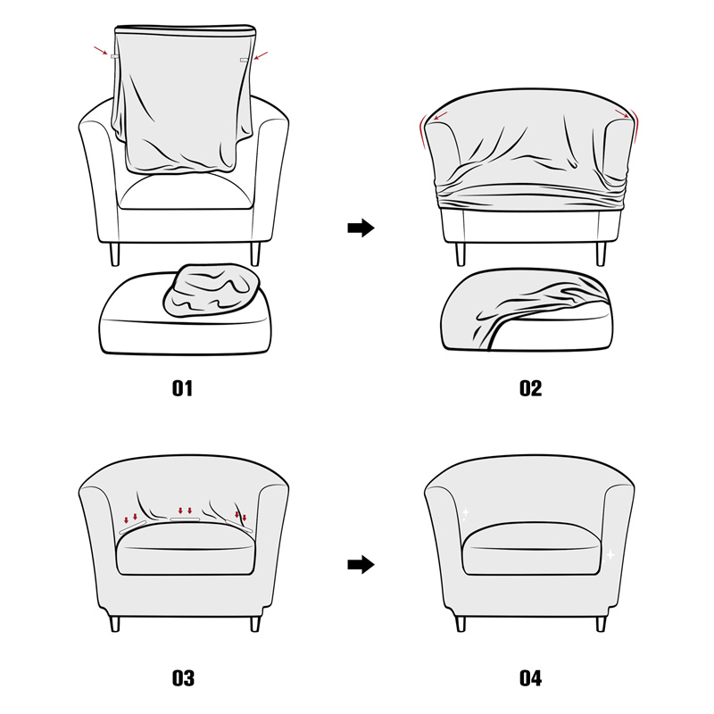 ปลอกหุ้มเก้าอี้คลับสีพื้น ปลอก - Home Bar Seating บทวิจารณ์และราคา