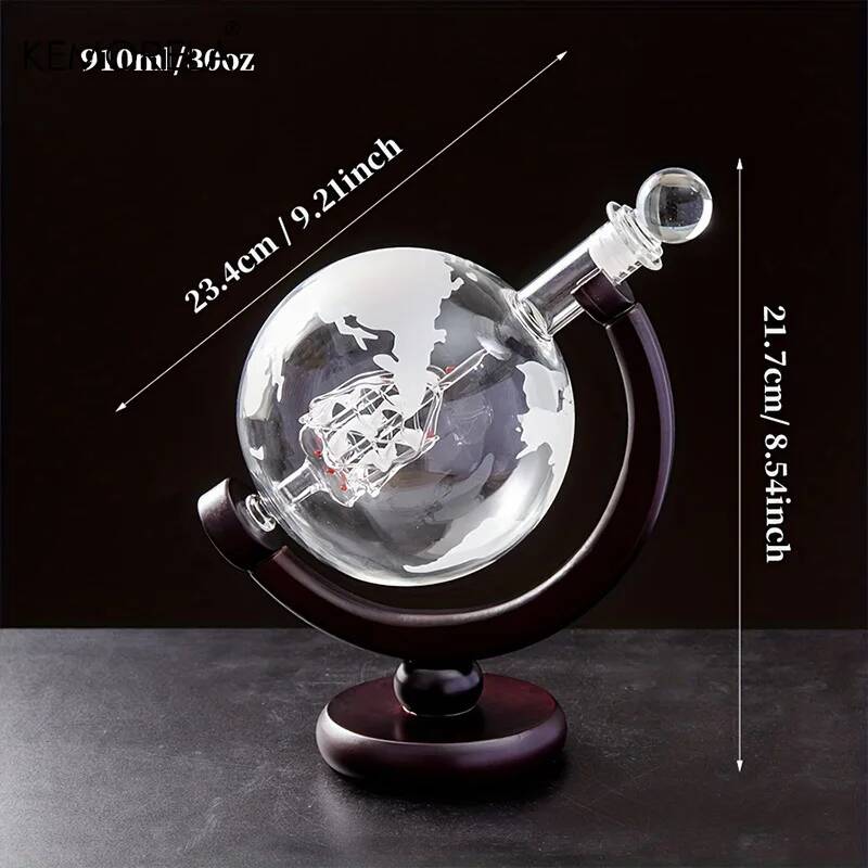ชุดขวดเหล้าทรงกลม 900 มล. แก้ว - Decanter Globe Set บทวิจารณ์และราคา