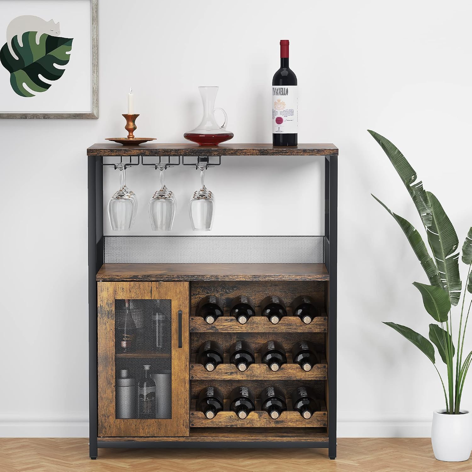 ตู้บาร์สีน้ำตาลขนาด 36 นิ้วแบบ - Home Bar Shelves บทวิจารณ์และราคา