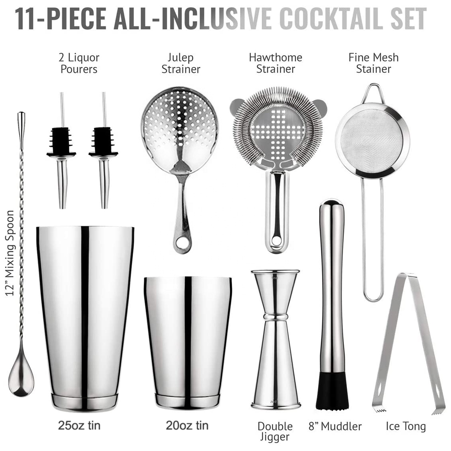 ชุดเครื่องมือบาร์เทนเดอร์สแตนเ - Boston Shaker Set บทวิจารณ์และราคา