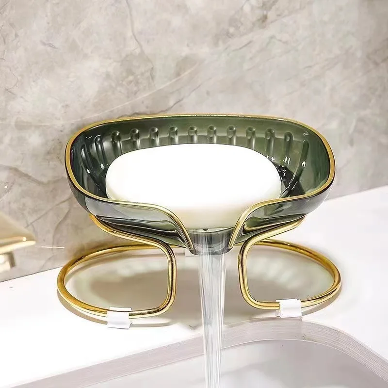 กล่องใส่สบู่แบบมีขอบสีทอง พร้อ - Home Bar Shelf บทวิจารณ์และราคา