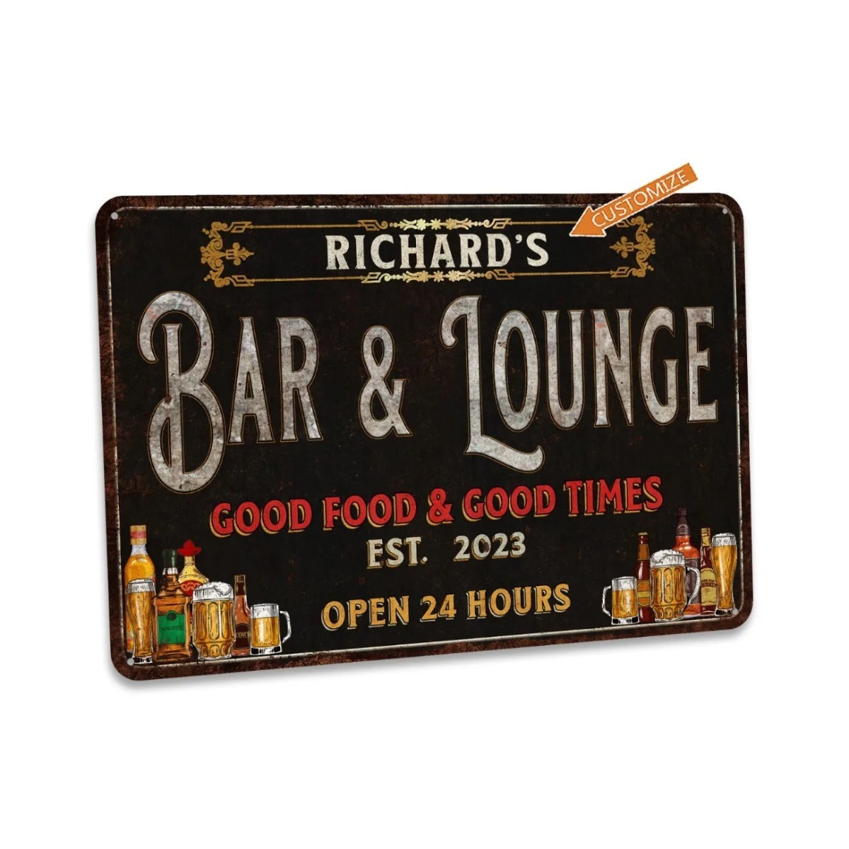 ป้ายบาร์และเลานจ์แบบกำหนดเอง ป - Home Bar Lounge บทวิจารณ์และราคา