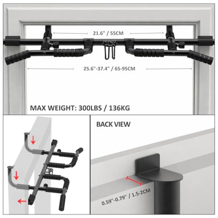 ชุดบาร์โหนติดประตูพร้อมสายรัดแ - Home Bar And Gym บทวิจารณ์และราคา