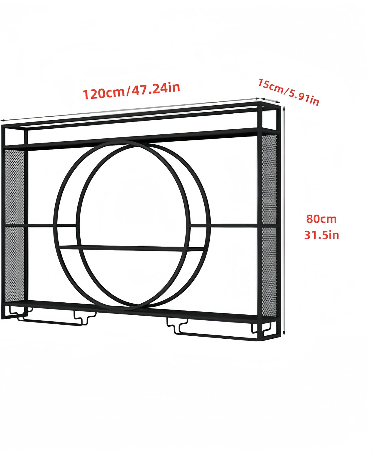 ชั้นวางไวน์ติดผนังโลหะสีดำพร้อ - Home Bar Shelves บทวิจารณ์และราคา