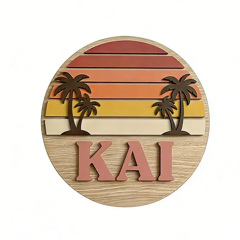 ป้ายไม้ติดผนังรูปต้นปาล์มพระอา - Home Bar Signs บทวิจารณ์และราคา